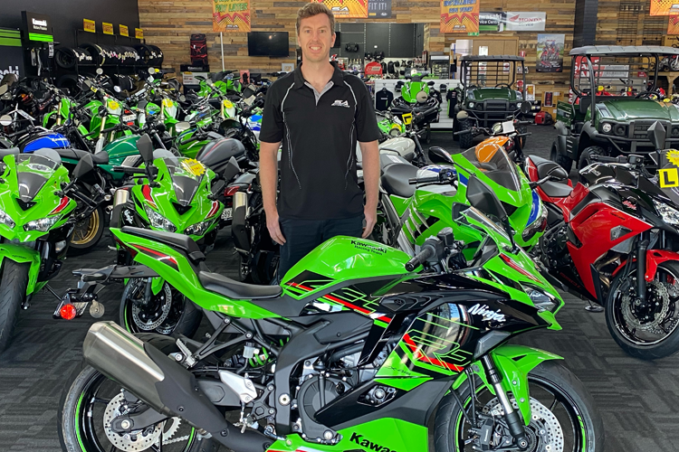 Matt Sheppard with the Ninja ZX-4RR he plans to take north of 200km/h